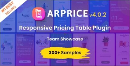 ARPrice (v4.2.2) WordPress Pricing Table Plugin [Activated]