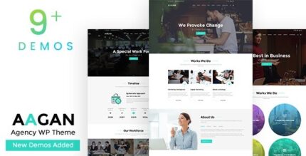 Aagan v3.6 Startup Business Agency WordPress Theme