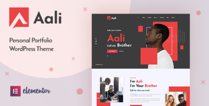 Aali (v1.0) Personal Portfolio WordPress Theme