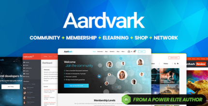 Aardvark (v4.6.6) BuddyPress, Membership & Community Theme