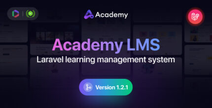Academy LMS Laravel Learning Management System 1.6 (Activated)