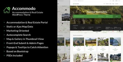 Accommodo (v1.2) Accommodation Travel WordPress Theme
