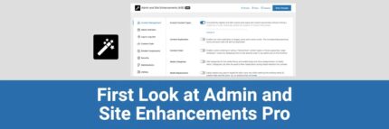 Admin and Site Enhancements (ASE) Pro v8.5.0 [Activated]