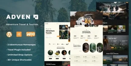 Advenx (v1.1.5) Adventure Travel & Tourism WordPress Theme