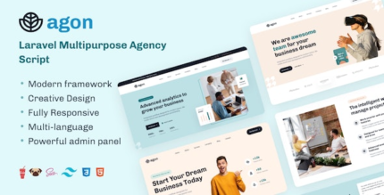 Agon (v1.18.4) Laravel Multipurpose Agency Script [Activated]