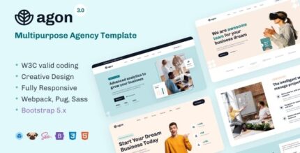 Agon (v6.1) Multipurpose Agency Bootstrap 5 Template