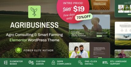 Agribusiness (v1.0.1) Agriculture Business Consulting WordPress Theme