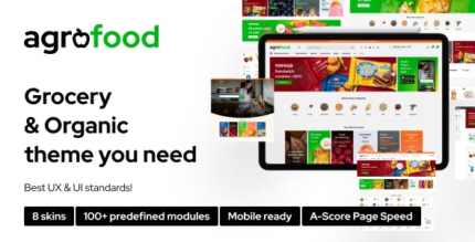 Agrofood (v1.4.5) Elementor WooCommerce WordPress Theme