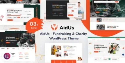 AidUs v1.0.2 Fundraising & Charity WordPress Theme
