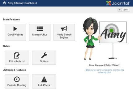 Aimy Sitemap PRO Joomla v38.1 [J3]