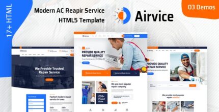 Airvice v1.0 – AC Repair Services HTML5 Template