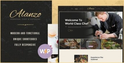 Alanzo (v1.2.2) Personal Chef & Catering WordPress Theme