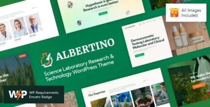Albertino (v2.17.0) Science Laboratory Research & Technology WordPress Theme