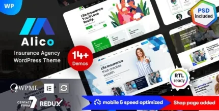 Alico (v1.2.2) Insurance WordPress Theme