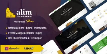 Alim v1.5 Islamic Institute & Mosque WordPress Theme + RTL