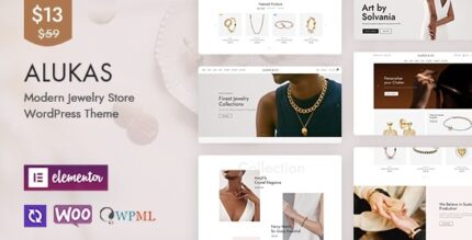 Alukas (v3.0.0) Modern Jewelry Store WordPress Theme [Activated]