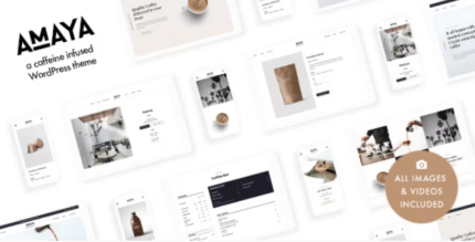 Amaya (v2.21) Coffee Shop WordPress Theme [Activated]