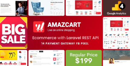AmazCart v5.1.3 Laravel Ecommerce System CMS [Activated]