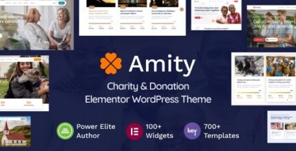 Amity (v1.7) Charity & Donation Elementor WordPress Theme