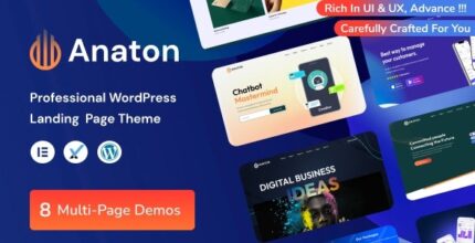 Anaton (v1.8) SaaS Landing Page WordPress Theme