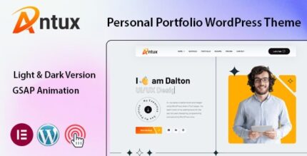 Antux v1.0 Personal Portfolio WordPress Theme