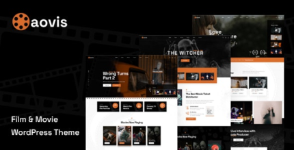 Aovis (v1.1.8) Booking Movie Tickets WordPress Theme