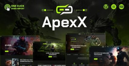 ApexX (1.0.5) Esports & Gaming WordPress Theme