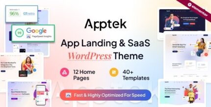 Apptek (v1.0.7) App & SaaS Theme [Activated]