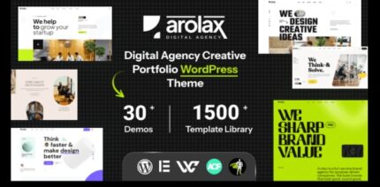 Arolax (v4.0.2) Creative Digital Agency Theme (Activated)