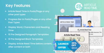 Article Read Time & Progress Bar v1.0.3