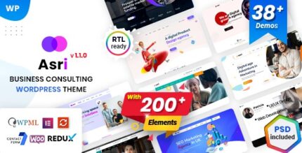 Asri (v1.1.5) Multipurpose Business Consulting WordPress