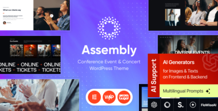 Assembly (v1.1.0) Conference Event & Concert WordPress Theme