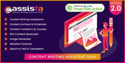 Assista v2.0 – Content Writing Assistant as SAAS [Activated]