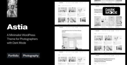 Astia (v1.1.1) Minimal Portfolio WordPress Theme for Photographers