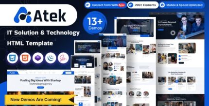 Atek v1.0 – IT Solution and Technology HTML Template