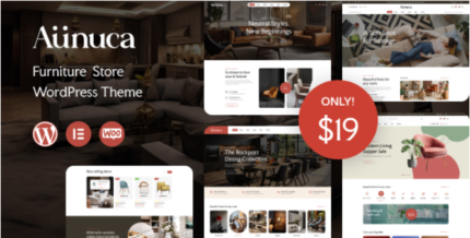 Aunuca (v1.0.7) Furniture Store WordPress Theme