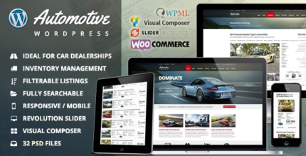 Automotive v13.4 Car Dealership Business WordPress Theme