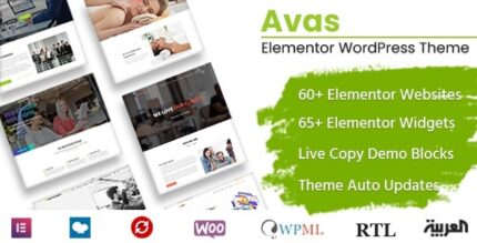 Avas (v6.9.8) Multi-Purpose WP Theme [Activated]