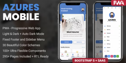 Azures Mobile Template & PWA v4.4.2