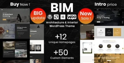 BIM v1.4.0 Architecture & Interior Design Elementor WP Theme