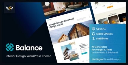 Balance v1.6.0 Interior Design WordPress Theme