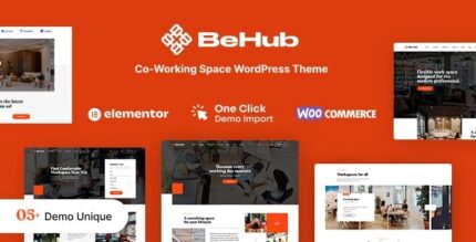 BeHub (v1.2.1) Coworking Space WordPress Theme