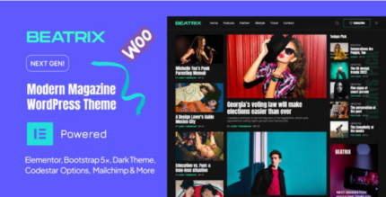 Beatrix (28 January 2026) Modern Magazine WordPress Theme