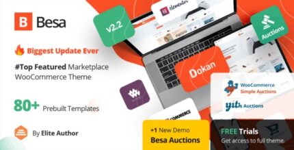 Besa (v2.3.18) Elementor Marketplace WooCommerce Theme