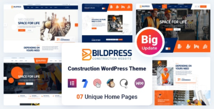 BildPress (v2.0.2) Construction WordPress Theme + RTL