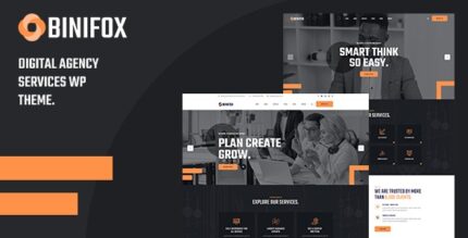 Binifox (v1.1.5) Digital Agency Services WordPress Theme + RTL