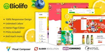 Biolife v3.2.3 Organic Food WordPress Theme ( RTL Supported )