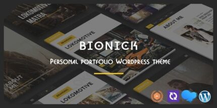 Bionick v8.1.4 Personal Portfolio WordPress Theme [Activated]