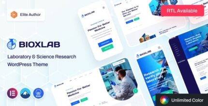 Bioxlab (v1.1.7) Laboratory & Science Research WordPress Theme