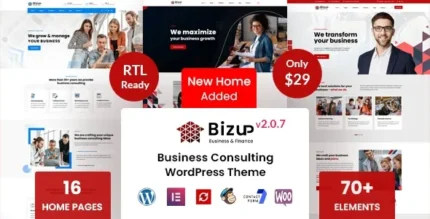 Bizup (v2.2.3) Business Consulting WordPress Theme